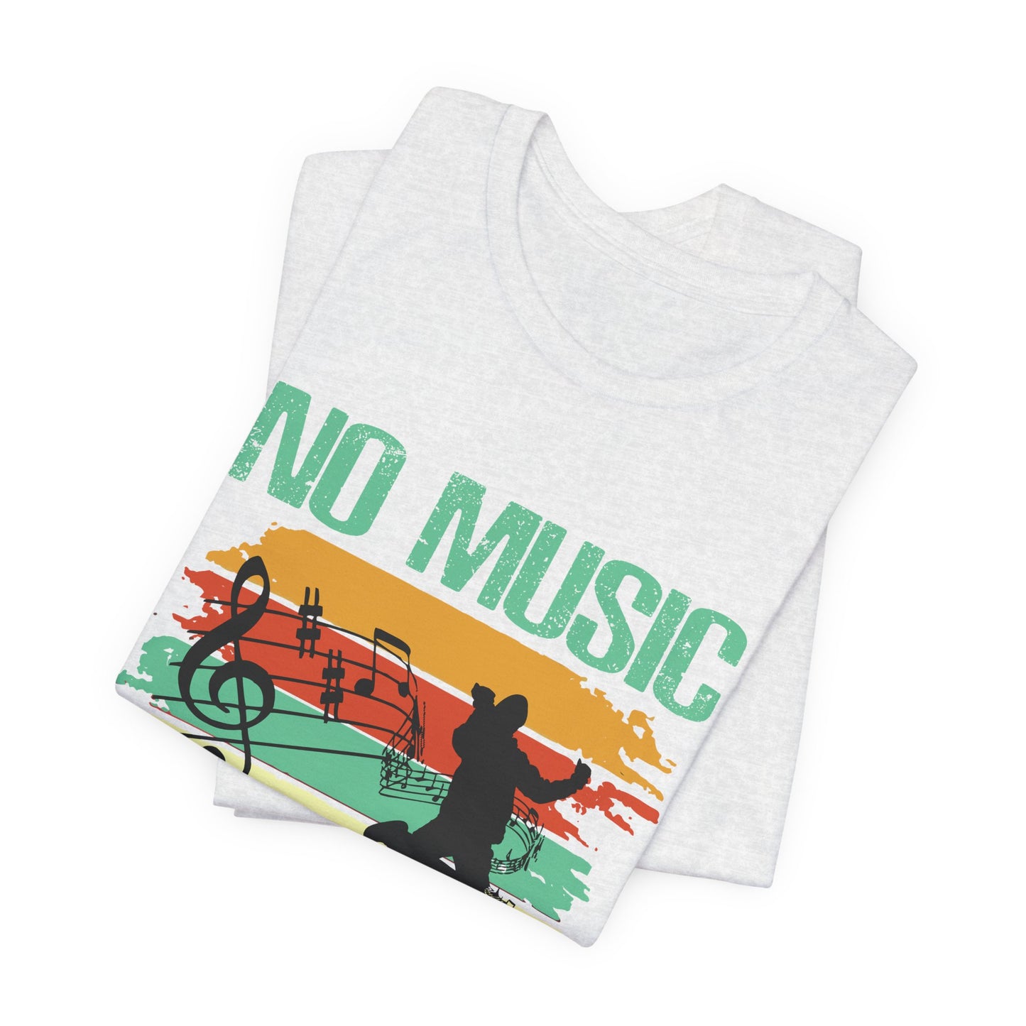 No Music No Life - Unisex Jersey Short Sleeve Tee