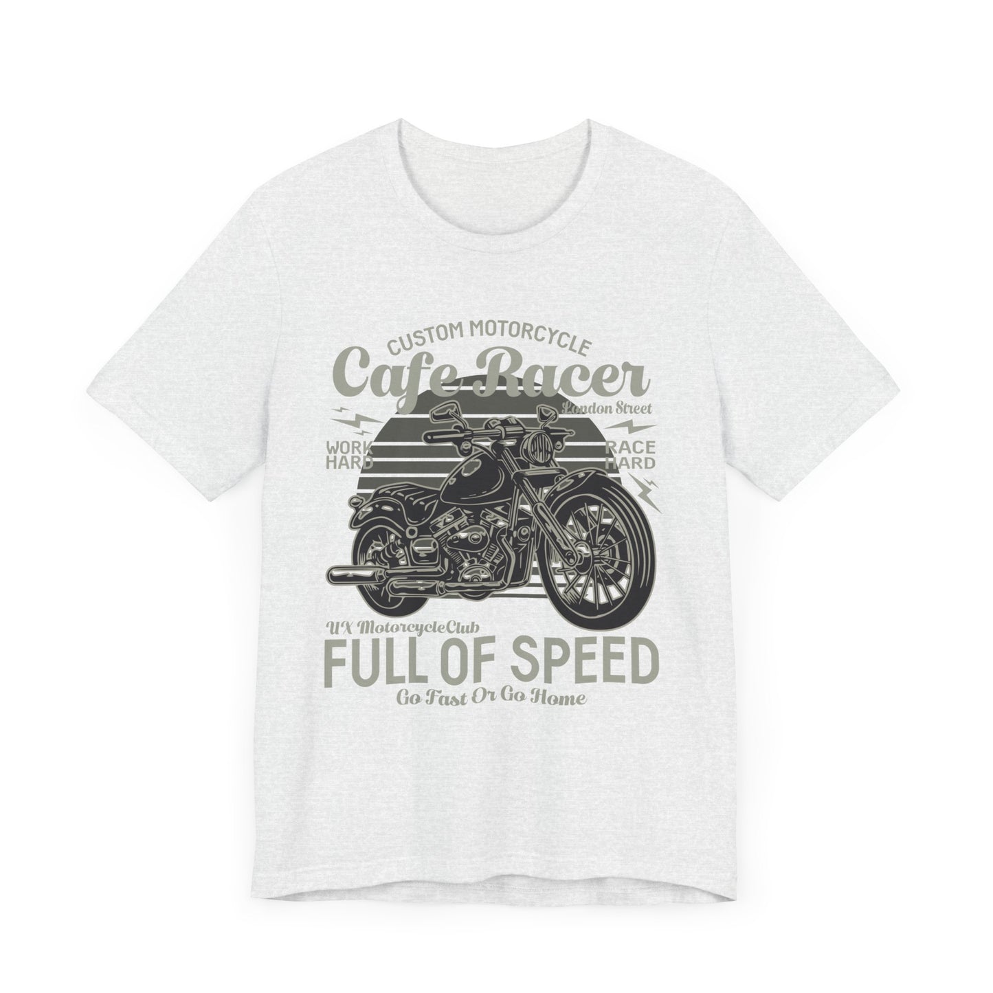 Custom Motorcycle, Cafe Racer - Unisex Jersey Short Sleeve Tee