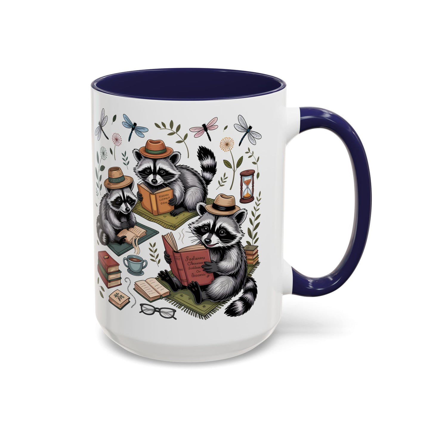 Raccoons Love Books Mug – Cute Reading Coffee Mug Gift for Book Lovers (11oz / 15oz) - 14801