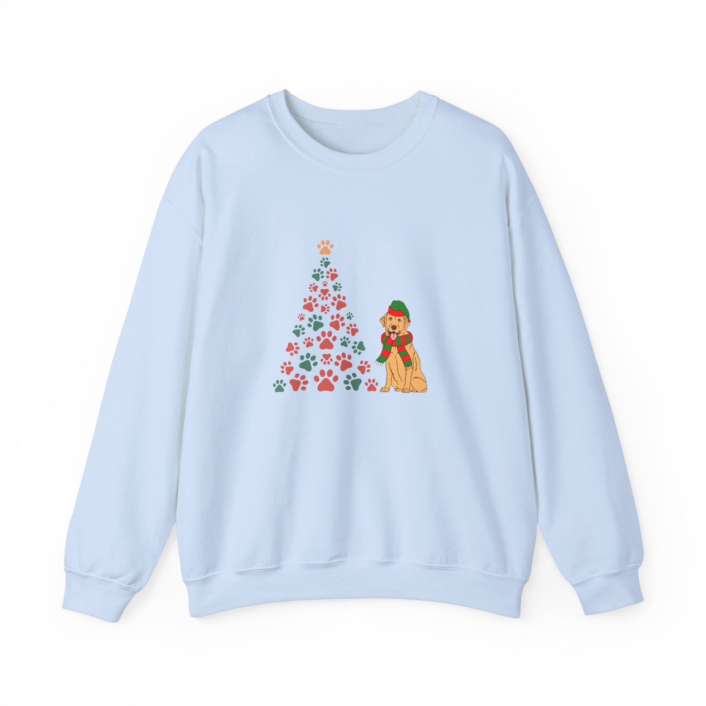 Christmas Tree & Dog - Unisex Heavy Blend™ Crewneck Sweatshirt -10239