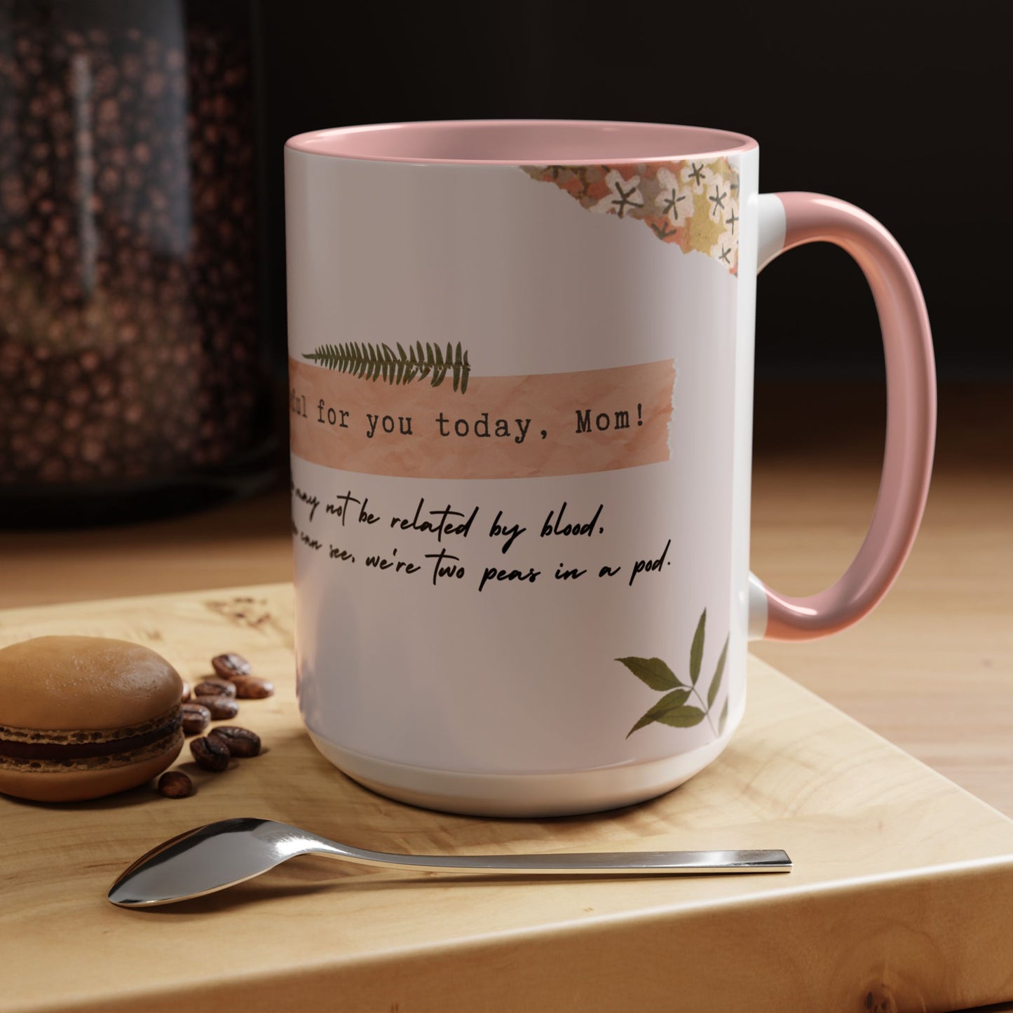 Grateful for You, Mom, Photo Customizable, Ceramic Coffee Mug - Perfect Gift for Mom - 12494