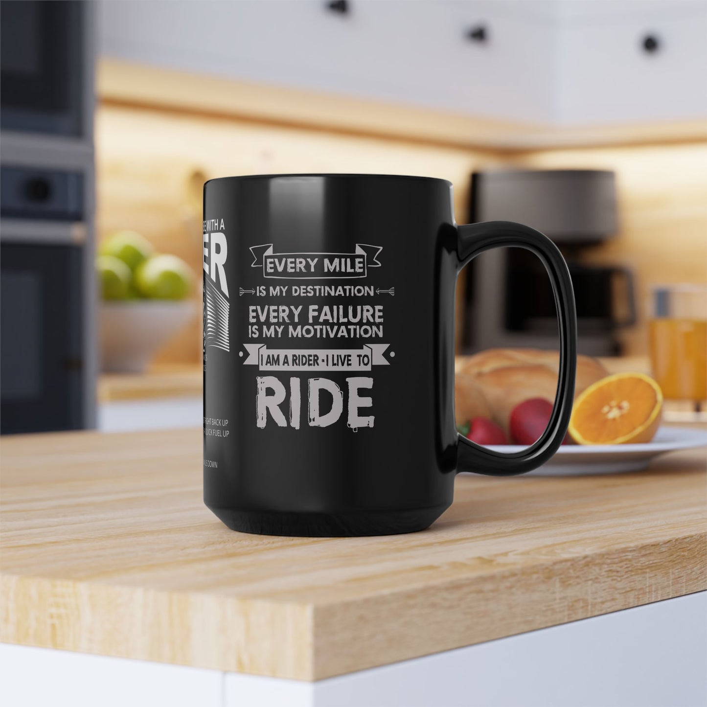 10 Reasons To Be With A Biker - Black Mug (11oz, 15oz)