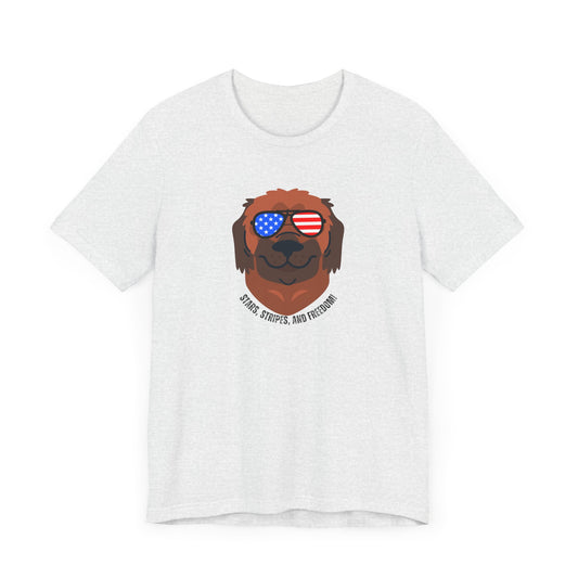 July 4, Leonbergers - Unisex Jersey Short Sleeve Tee