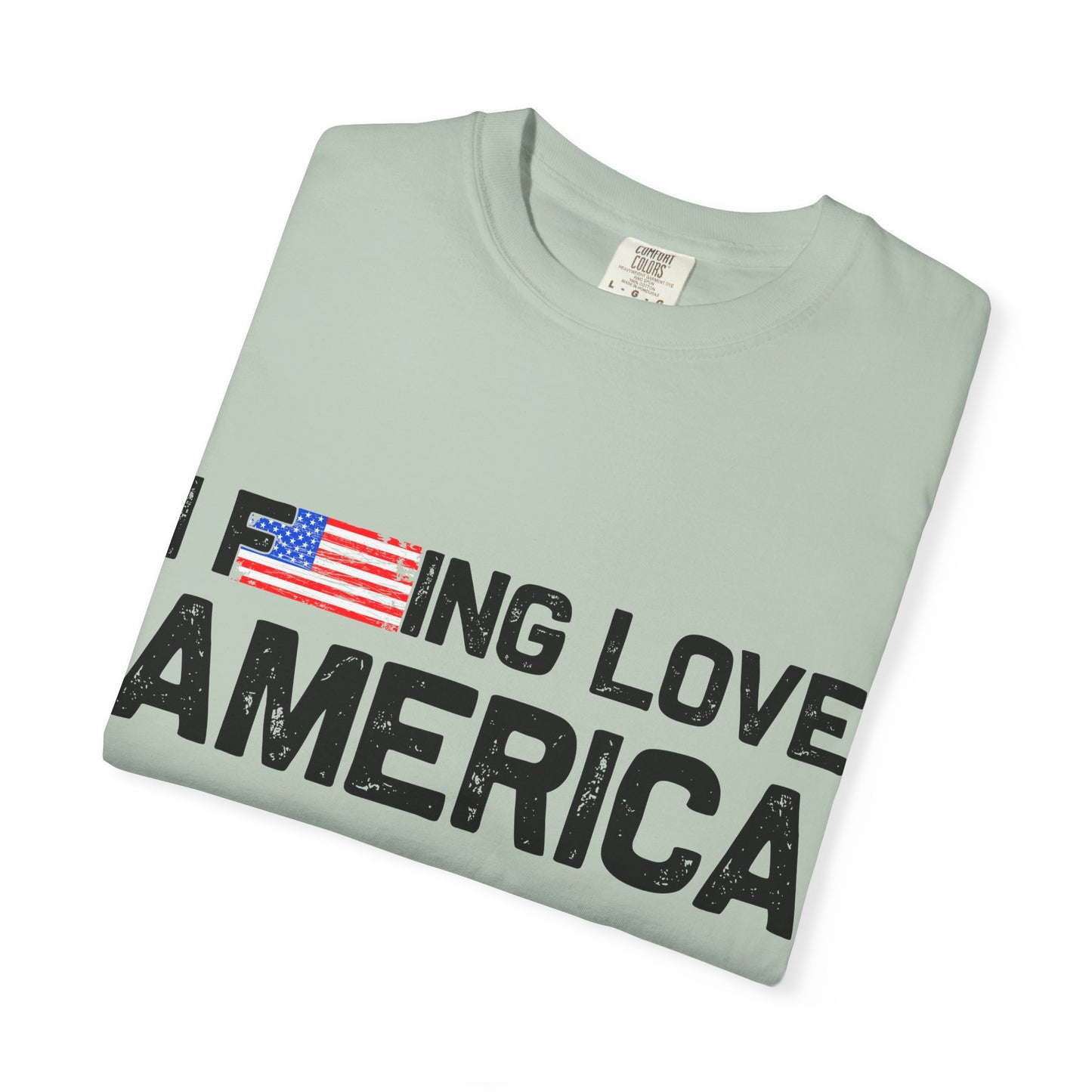 Unisex T-Shirt with Patriotic Love for America, Casual Tee, Independence Day Gift, Love America Shirt, Gift for Patriot - 13654