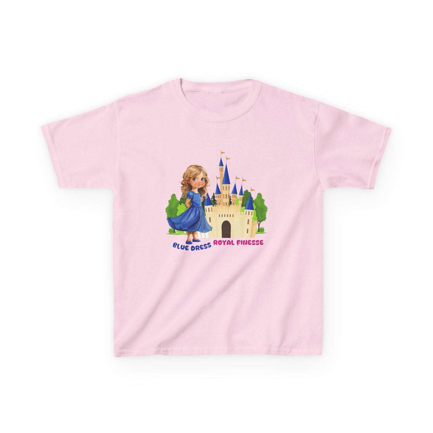 Blue Dress Princess, Royal Finesse - Kids Heavy Cotton™ Tee - 11637