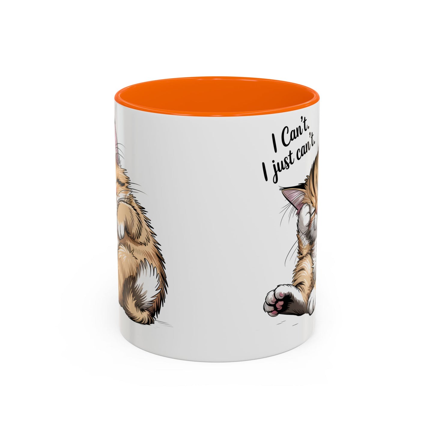 I Can’t, I Just Can’t – Cute Lazy Cat Mug, Funny Coffee Gift for Cat Lovers (11oz / 15oz) - 14787