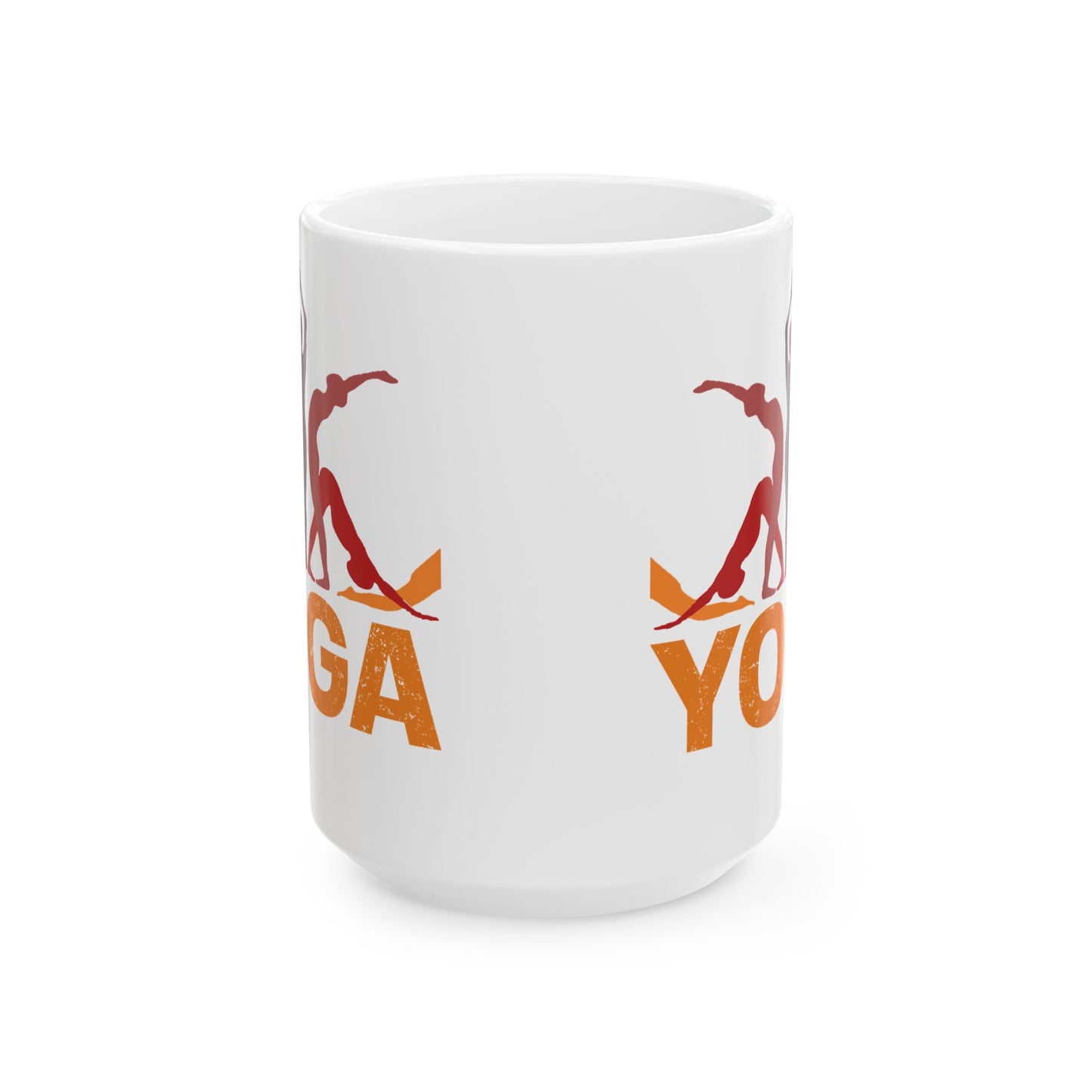 Yoga Ceramic Mug - Perfect for Mindfulness Moments, Gift for Yogis, 11oz & 15oz - 13151