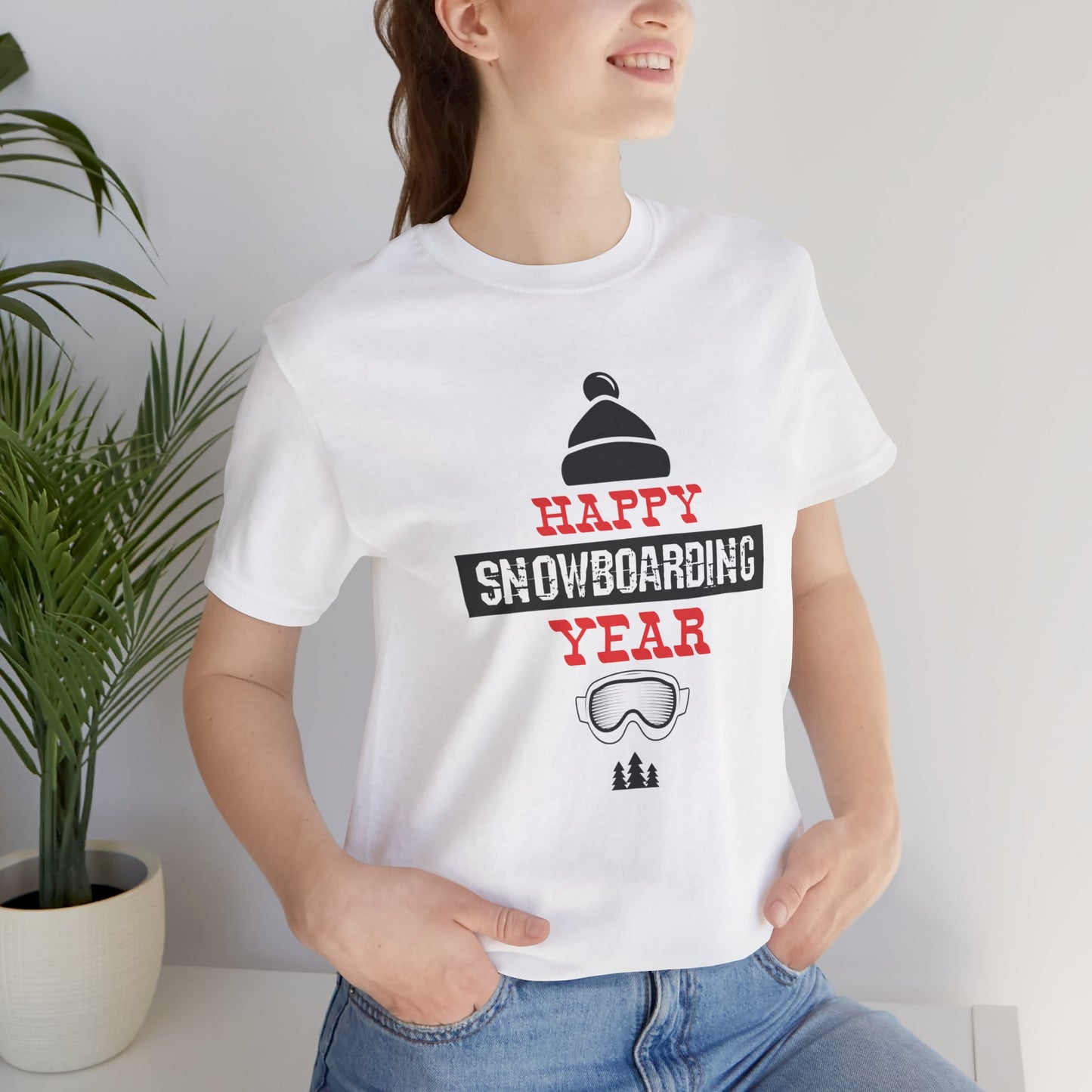 Happy Snowboarding Year - Unisex Jersey Short Sleeve Tee