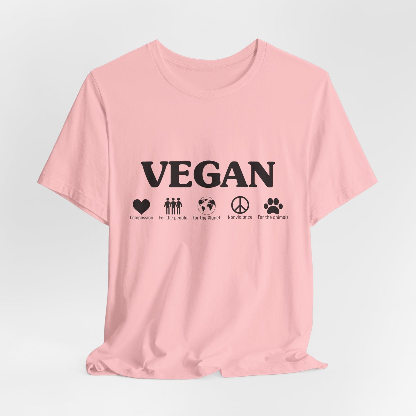 Vegan - Unisex Jersey Short Sleeve Tee