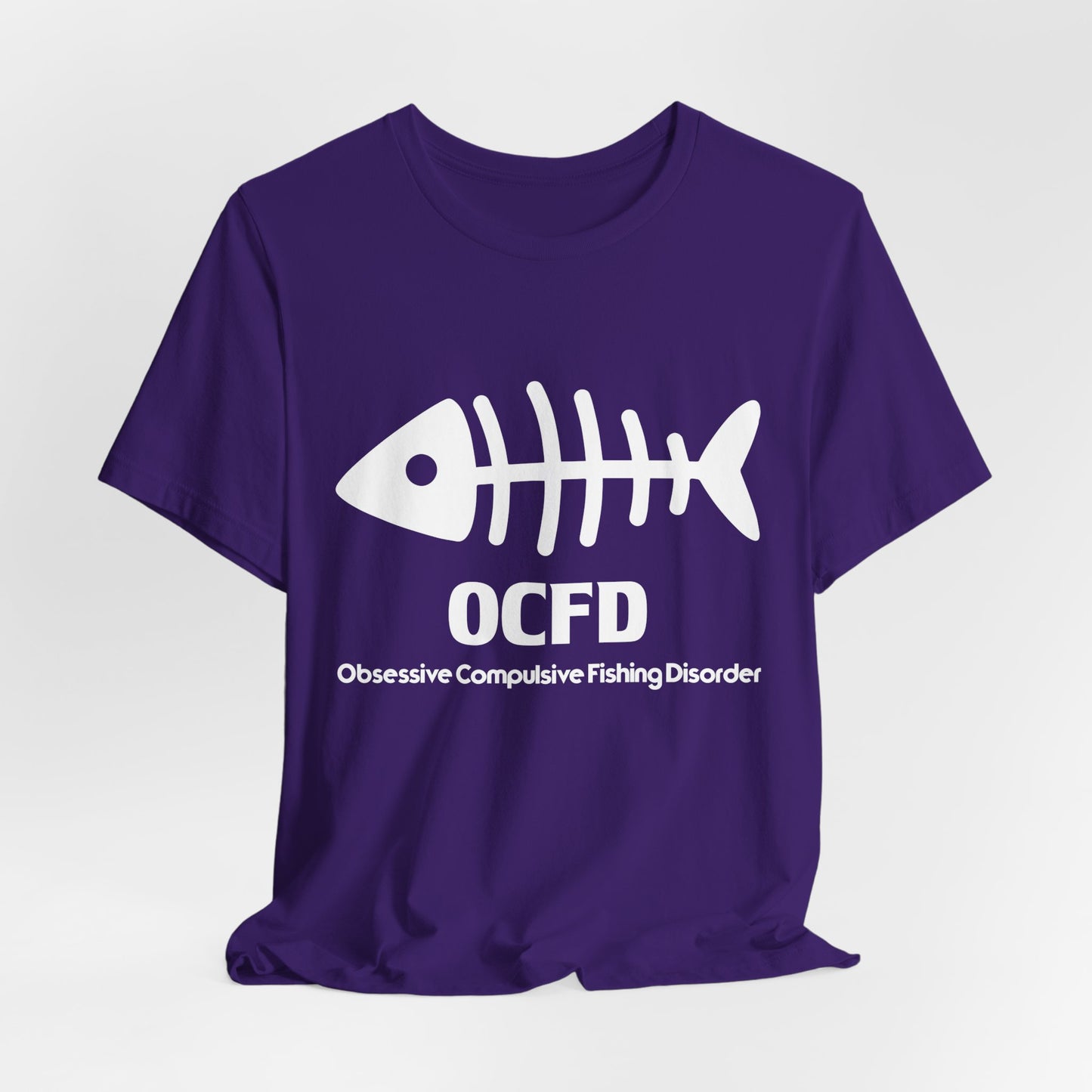 OCFD - Obsessive Compulsive Fishing Disorder - Unisex Jersey Short Sleeve Tee - 13936