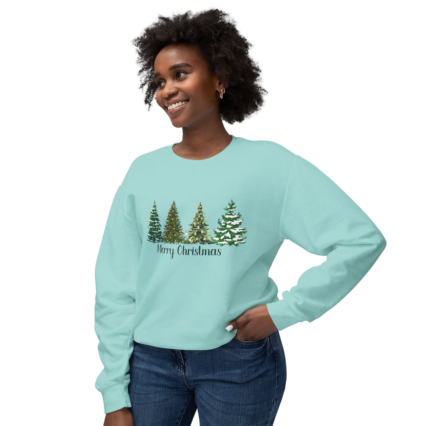 Winter Trees - Unisex Lightweight Crewneck Sweatshirt - 10238