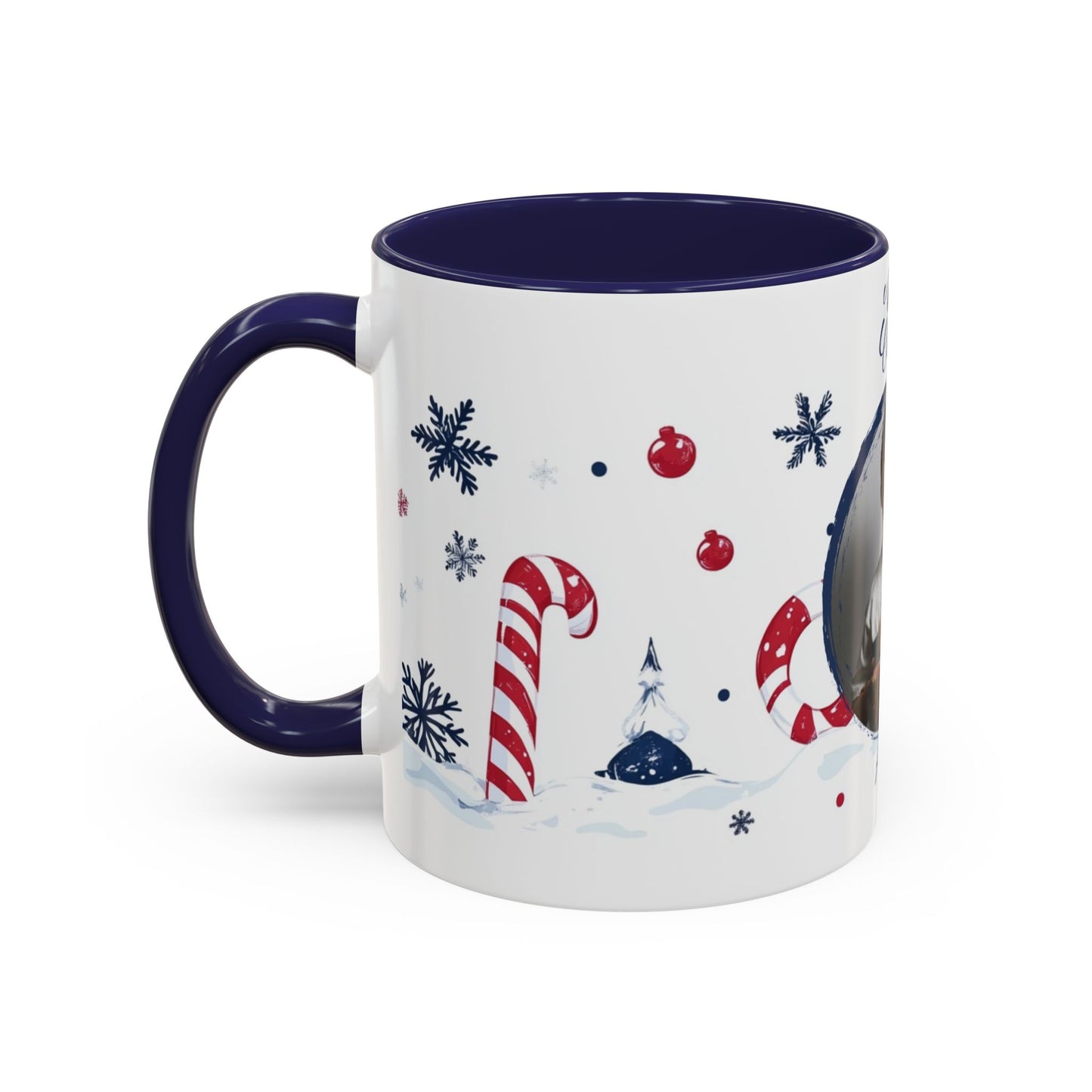 Allan, Merry Christmas, For Boys, Customizable - Accent Coffee Mug (11, 15oz) - 10145