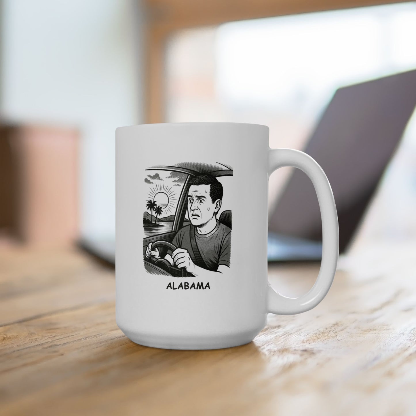"Alabama: Where the sunsets are beautiful and the drivers are confused." Ceramic Mug - 12799