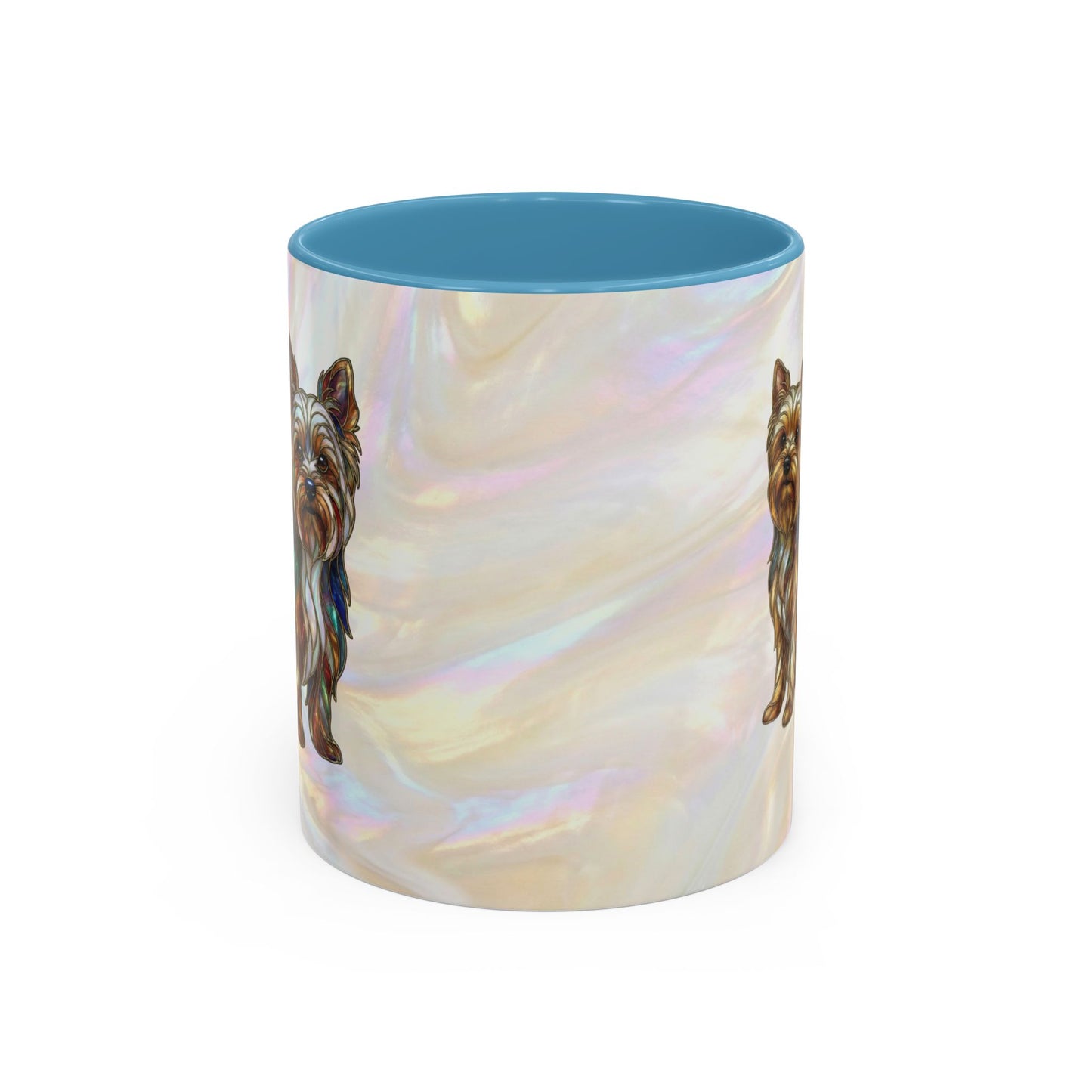 Yorkie Accent Coffee Mug – Stained Glass Design 11/15oz - 14653