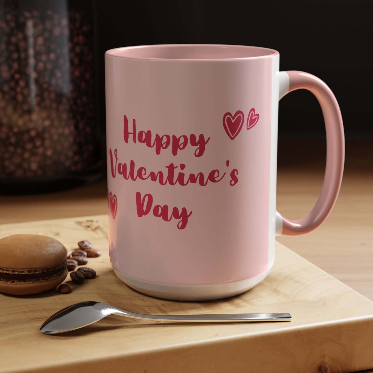 Couple, Happy Valentine's Day - Accent Coffee Mug (11, 15oz) - 11130