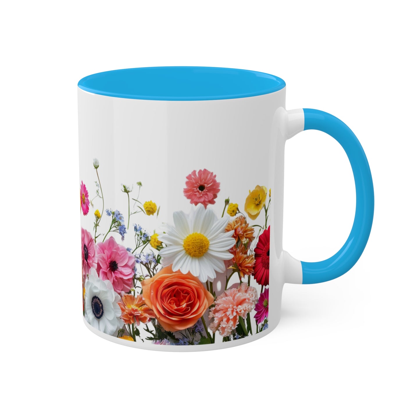 Bright Flowers - Colorful Mugs, 11oz