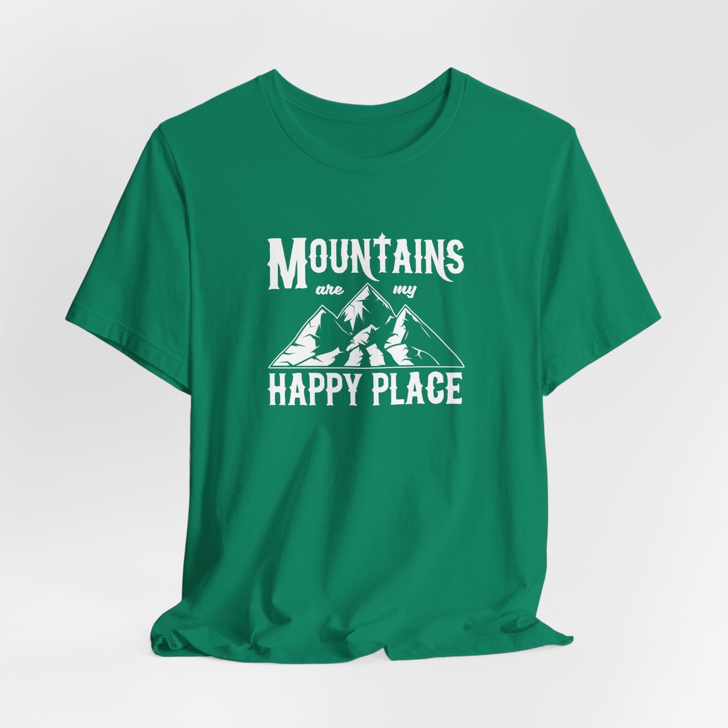 Mountains Are My Happy Place - Unisex Jersey Short Sleeve Tee