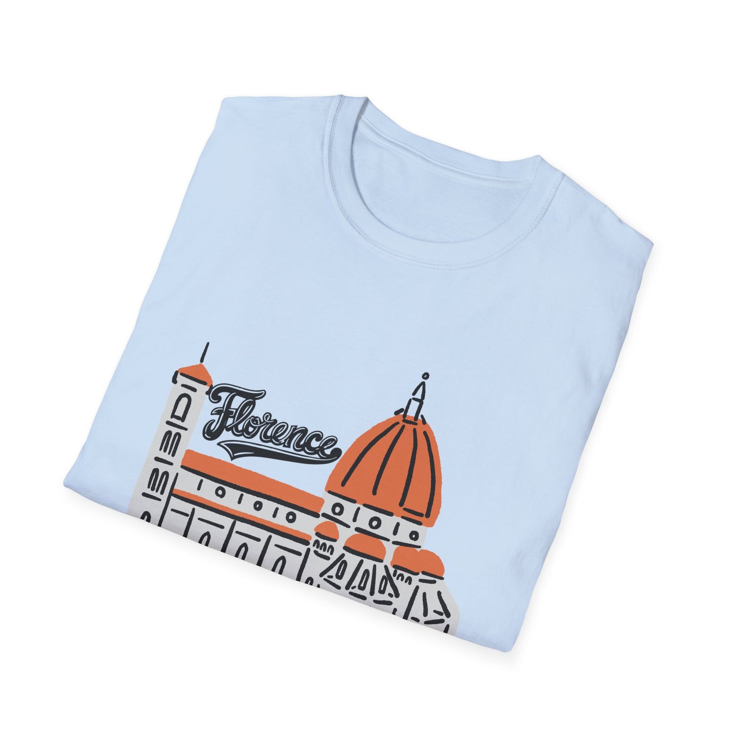 Florence Unisex Softstyle T-Shirt - Casual Travel Tee - 12208