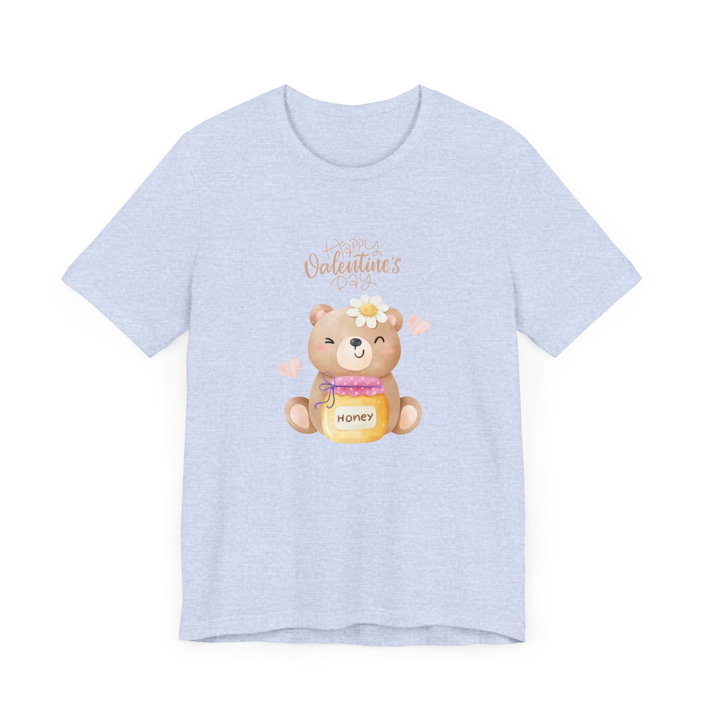 Baby Bear, Happy Valentine's Day - Unisex Jersey Short Sleeve Tee - 11522
