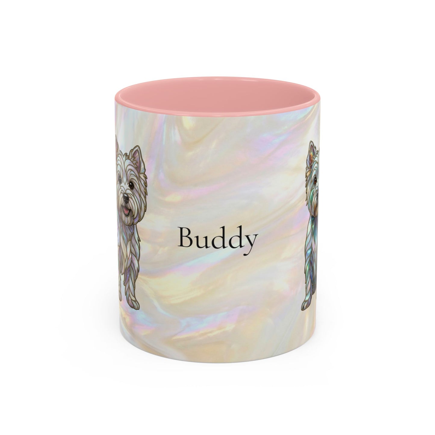 Westie Accent Coffee Mug – Stained Glass Design 11/15oz - 14650