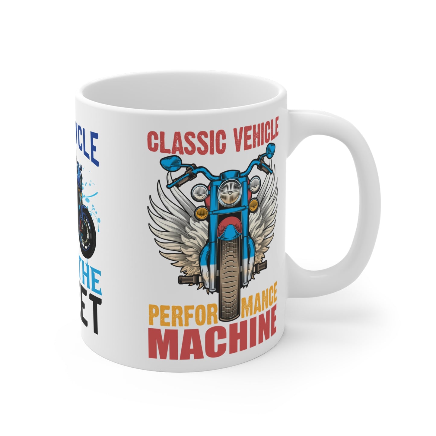 Motorcycle, Beat The Road - Mug 11oz