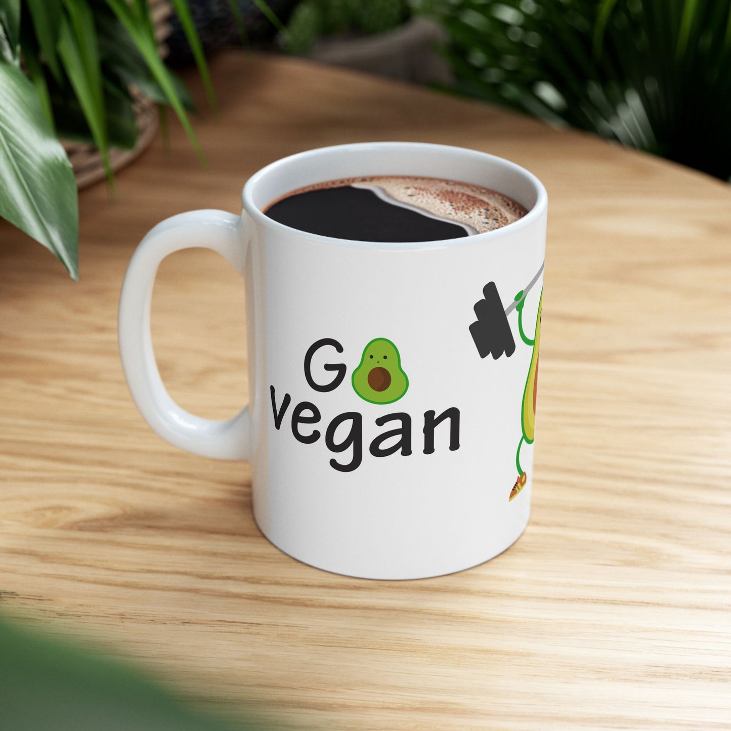 Vegan Power - Ceramic Mug, (11oz, 15oz)