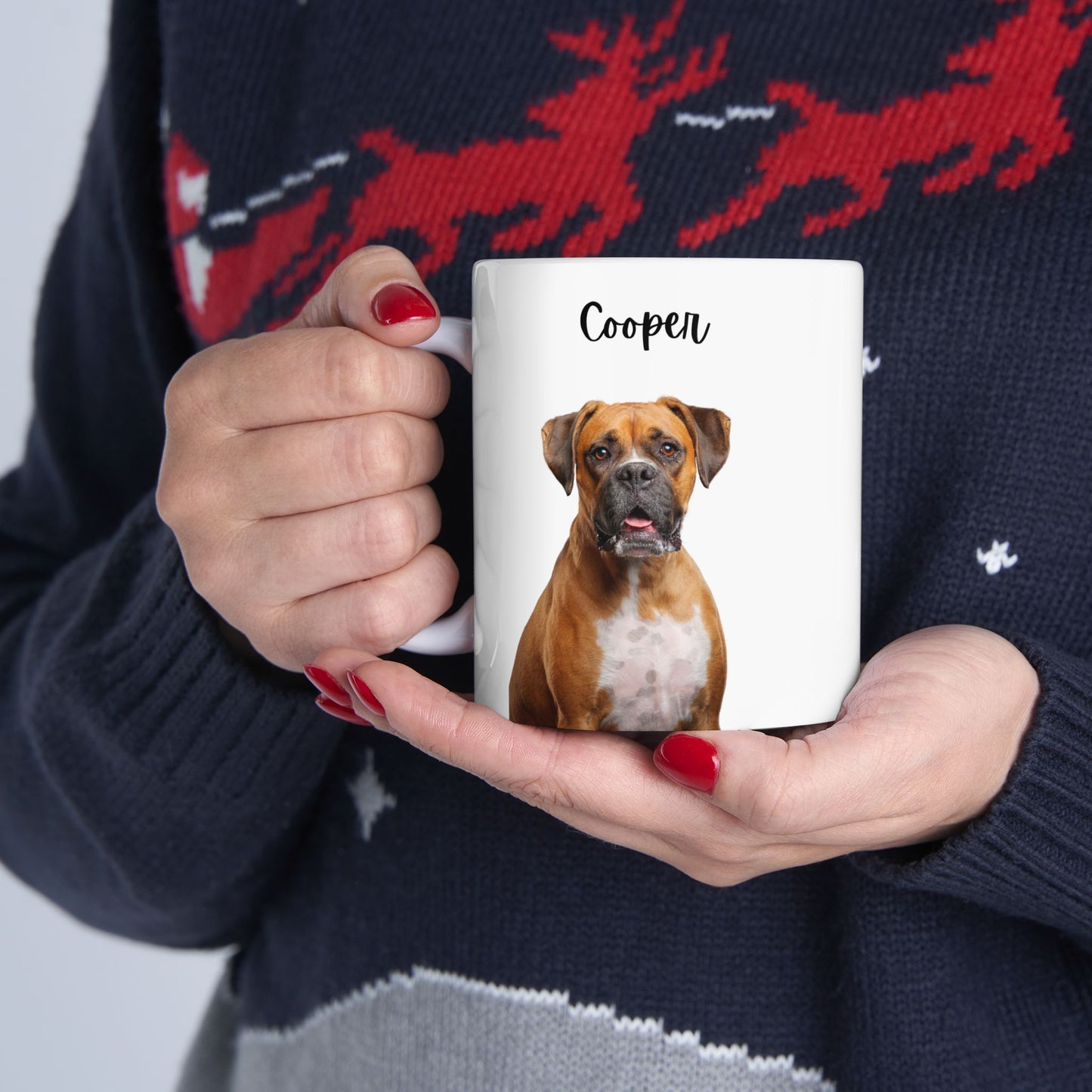 Personalized Dog Lover Mug, Cute Pet Gift, Coffee Cup, Animal Lover Present, Custom Ceramic Mug - 14176