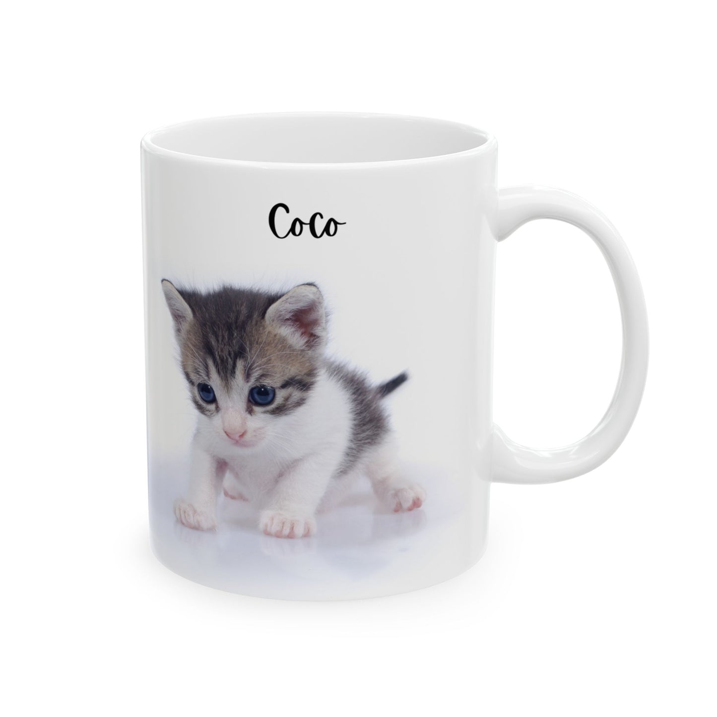 Cute Cat Ceramic Mug - Perfect Gift for Cat Lovers, Coffee Lovers, Animal Lovers, Pet Owners, Birthday, Holiday! - 14196