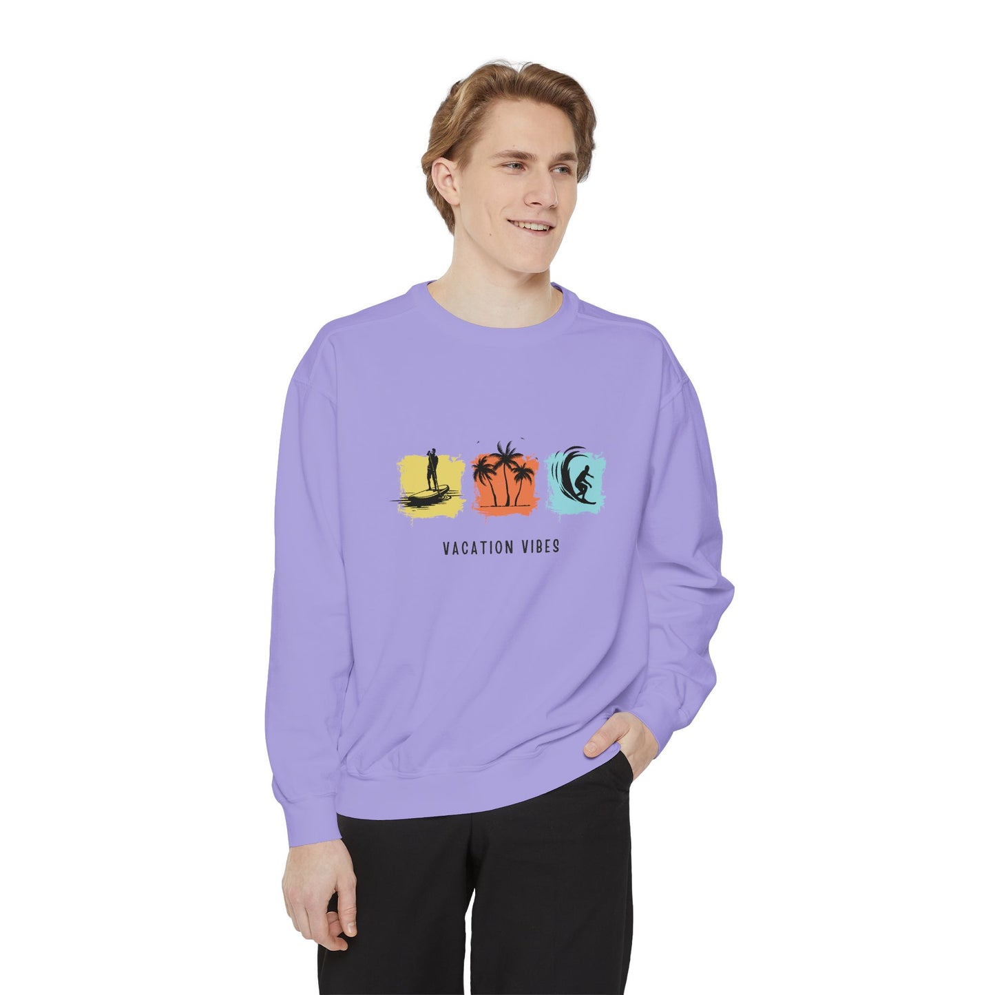 Vacation Vibes - Unisex Garment-Dyed Sweatshirt - 10485
