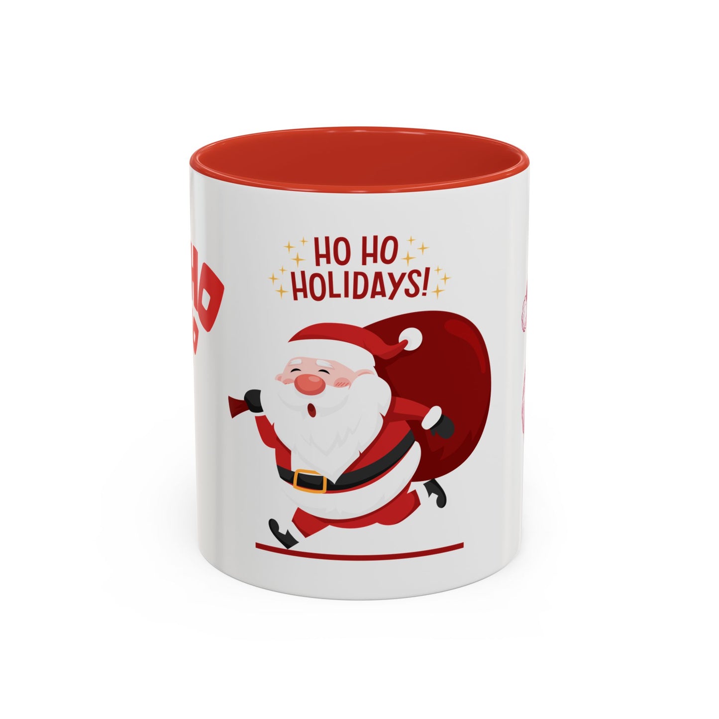 Santa, Ho Ho Holidays  - Accent Coffee Mug (11, 15oz)