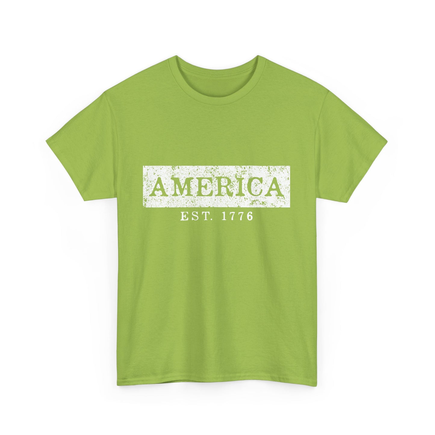 Patriotic Unisex Tee - America EST 1776, Vintage Style Shirt, Independence Day Gift, Casual Wear, Gifts for Him/Her - 13736
