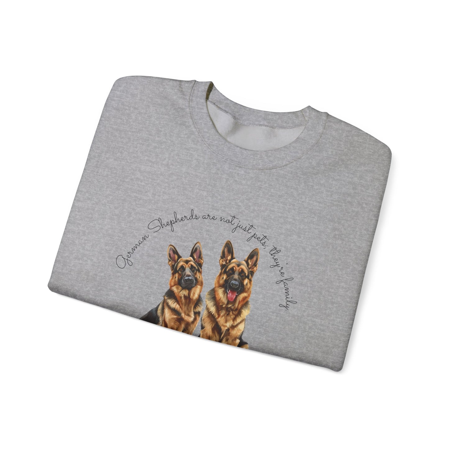 German Shepherds are not just pets; they're family - Unisex Heavy Blend™ Crewneck Sweatshirt