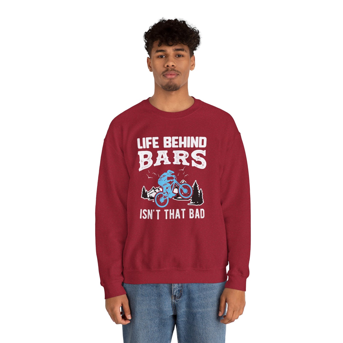 Bicycle: Life Behind Bars Isn't That Bad - Unisex Heavy Blend™ Crewneck Sweatshirt