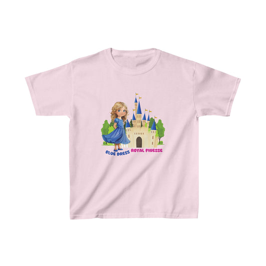 Blue Dress Princess, Royal Finesse - Kids Heavy Cotton™ Tee