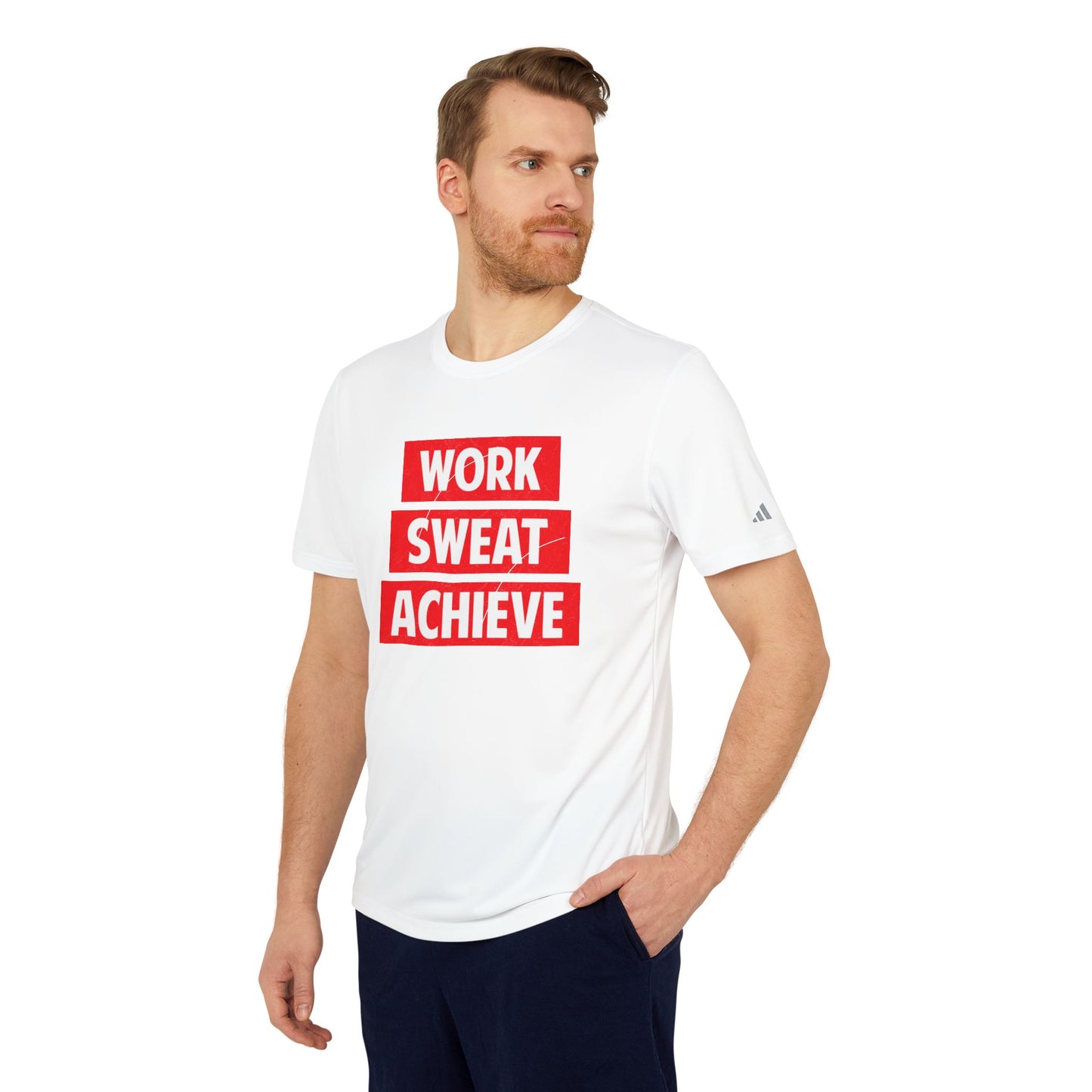 Work Sweat Achieve - Adidas Unisex Sport T-shirt