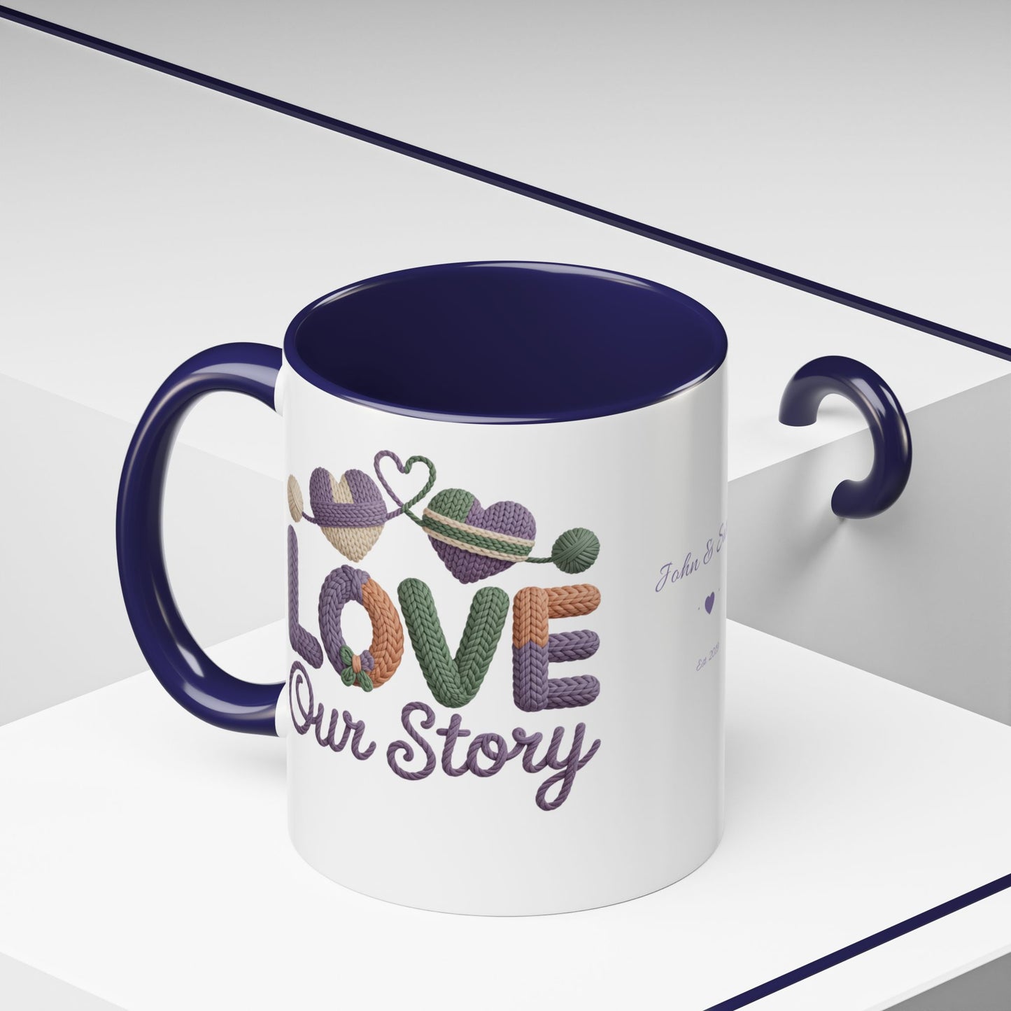 Our Story Personalized Mug — Custom Names & Established Date | Couple Gift (11oz / 15oz) - 14749