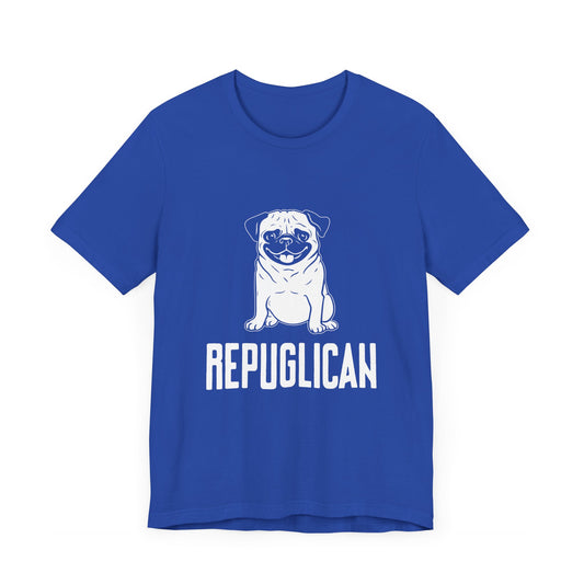 Republican, French Bulldog - Unisex Jersey Short Sleeve Tee