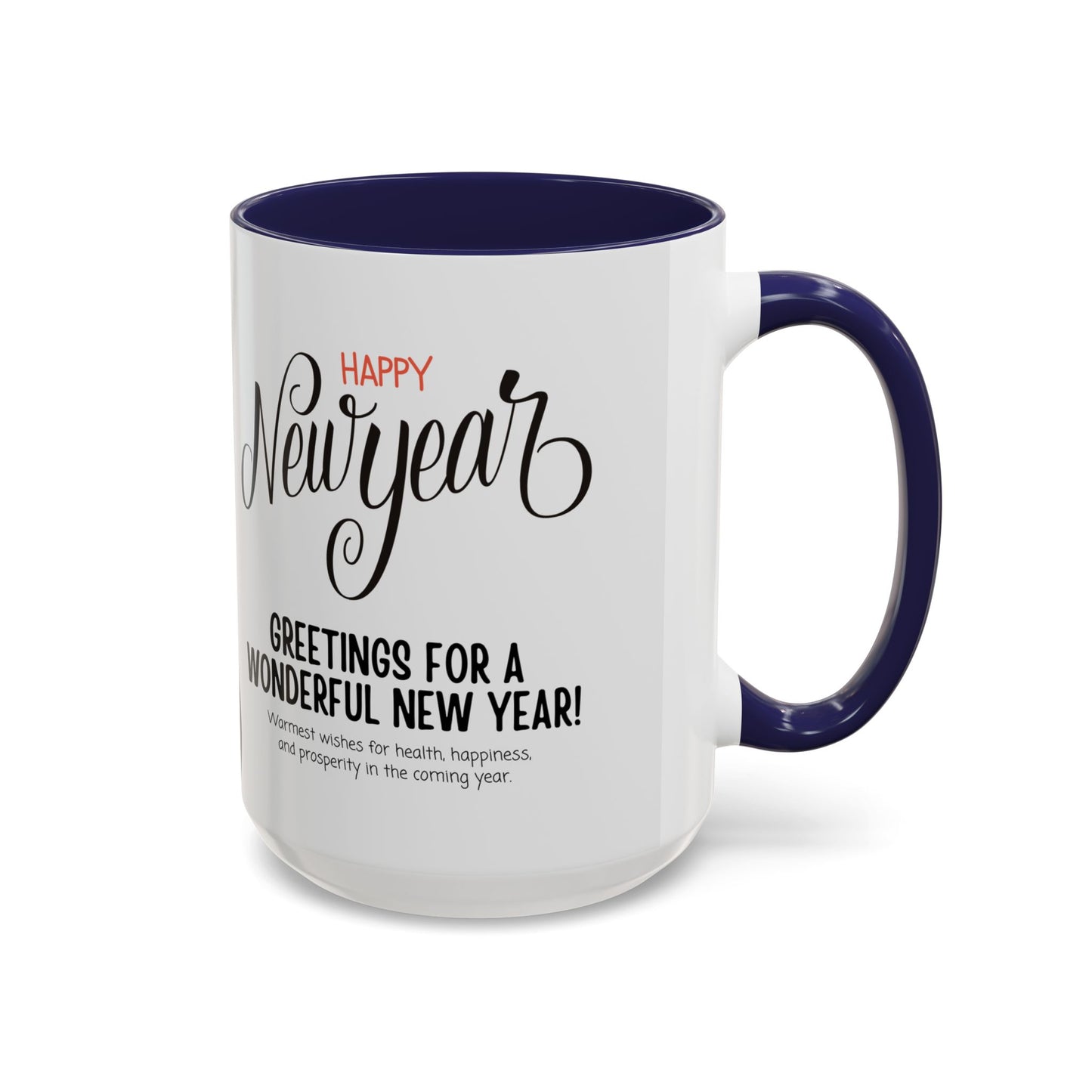 Happy New Year - Accent Coffee Mug (11, 15oz) - 10891