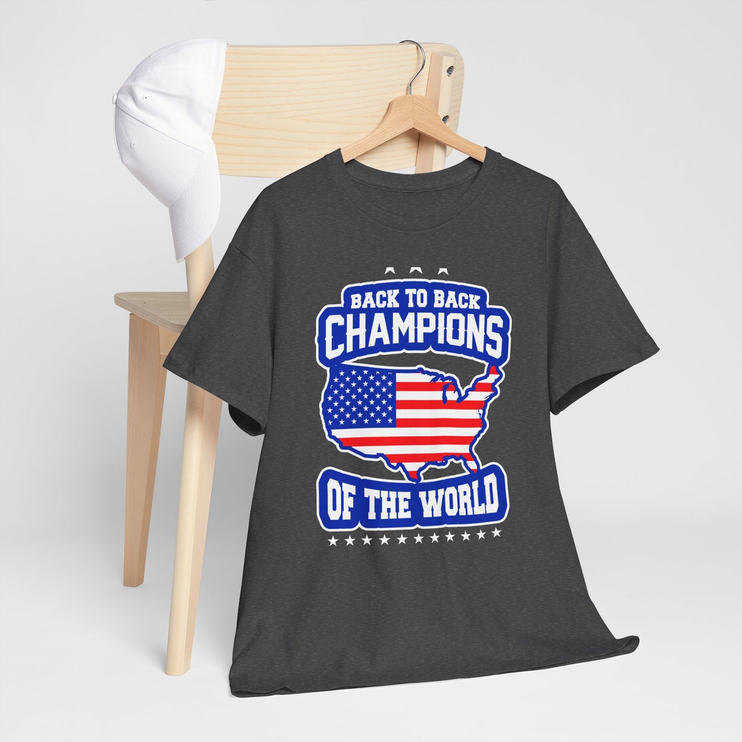 Back-to-Back Champions Unisex Tee | Perfect for Sports Fans, Casual Wear, Gifts, Fourth of July, BBQ Events - 13597