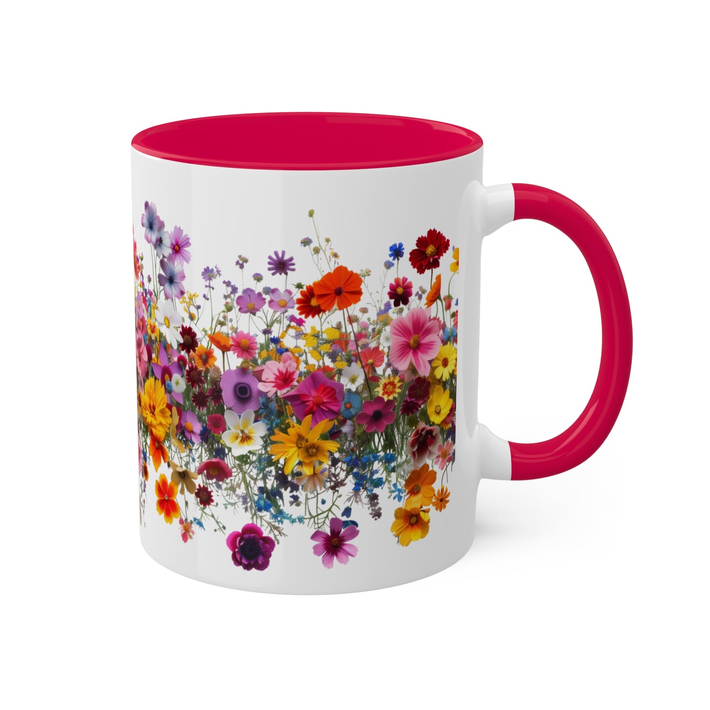 Wild Beauty in Every Petal - Colorful Mugs, 11oz