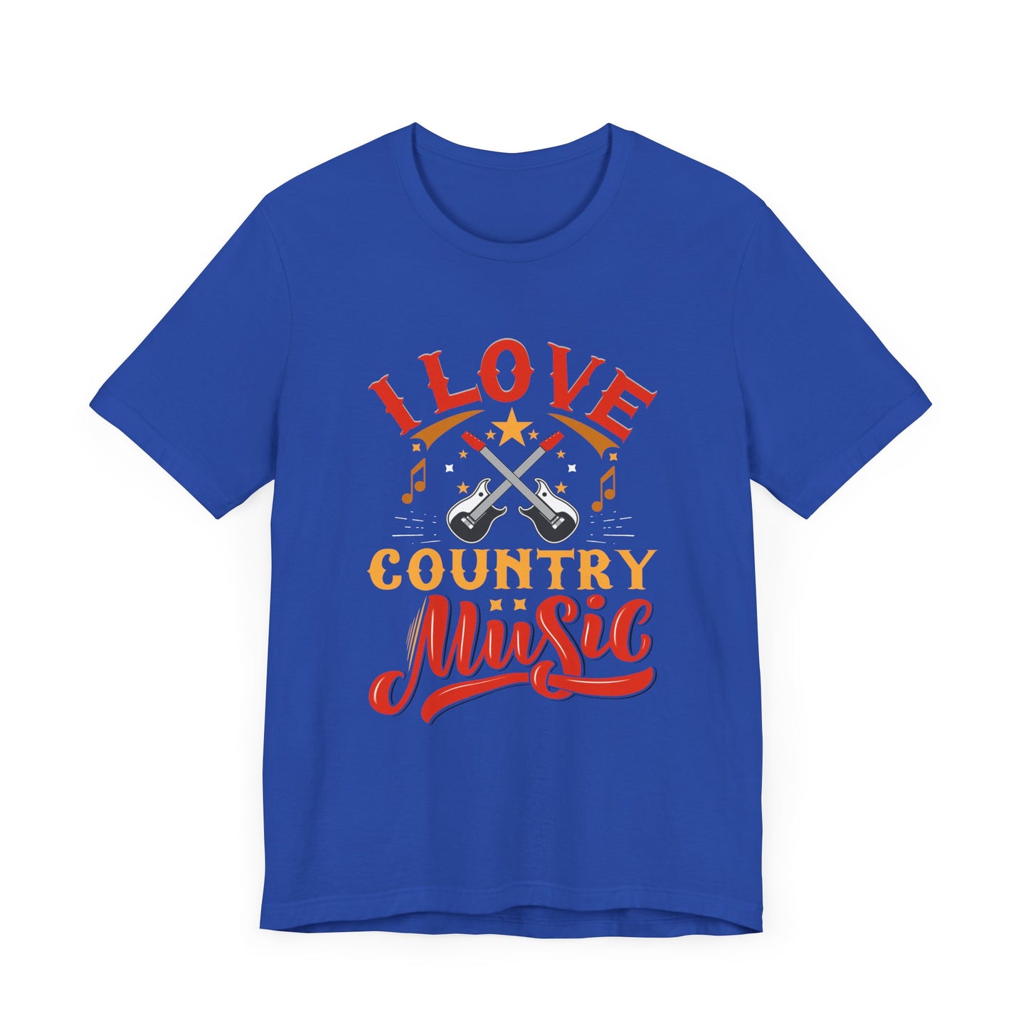 I Love Country Music - Unisex Jersey Short Sleeve Tee