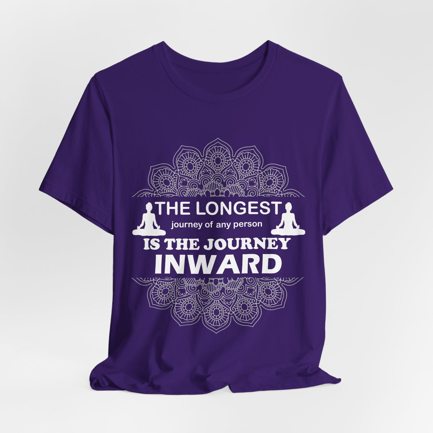 Yoga: The Longest Journey Of Any Person Is The Journey Inward - Unisex Jersey Short Sleeve Tee - 12156