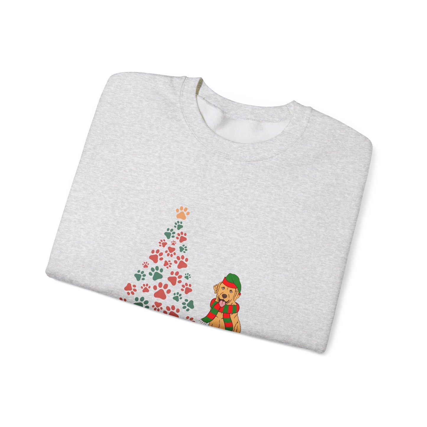 Christmas Tree & Dog - Unisex Heavy Blend™ Crewneck Sweatshirt -10239