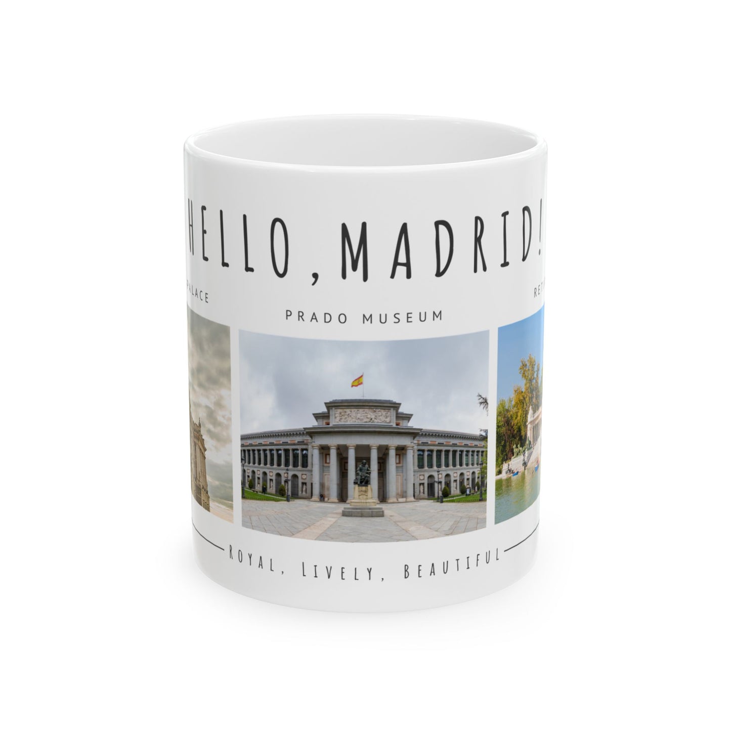 Hello Madrid Ceramic Mug - 11oz & 15oz - Perfect for Travel Lovers - 12027