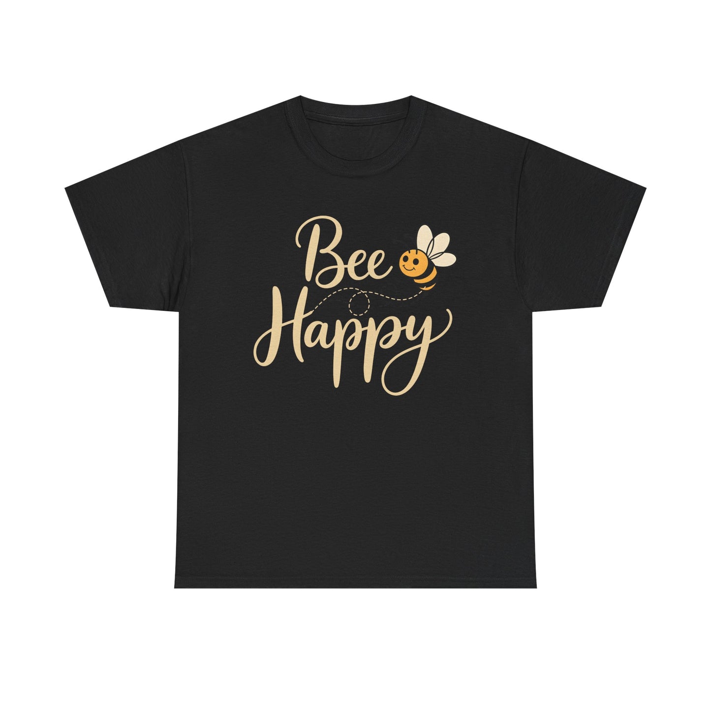 Bee Happy T-Shirt — Cute Bee Graphic Tee, Positive Vibes Gift Shirt - 14864