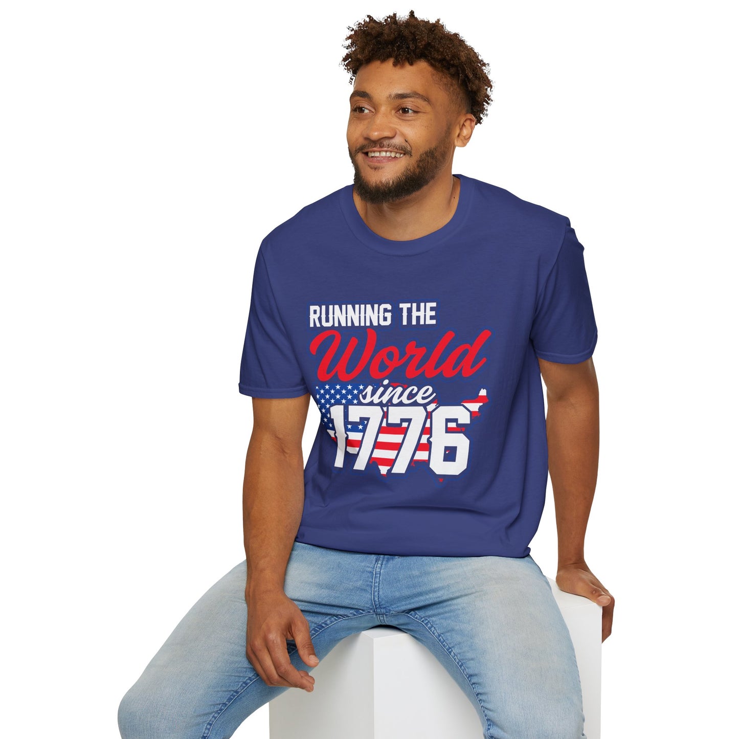 Running the World Since 1776 Unisex T-Shirt | Patriotic Tee, Independence Day Shirt, USA Pride Apparel, American History T-Shirt - 13599