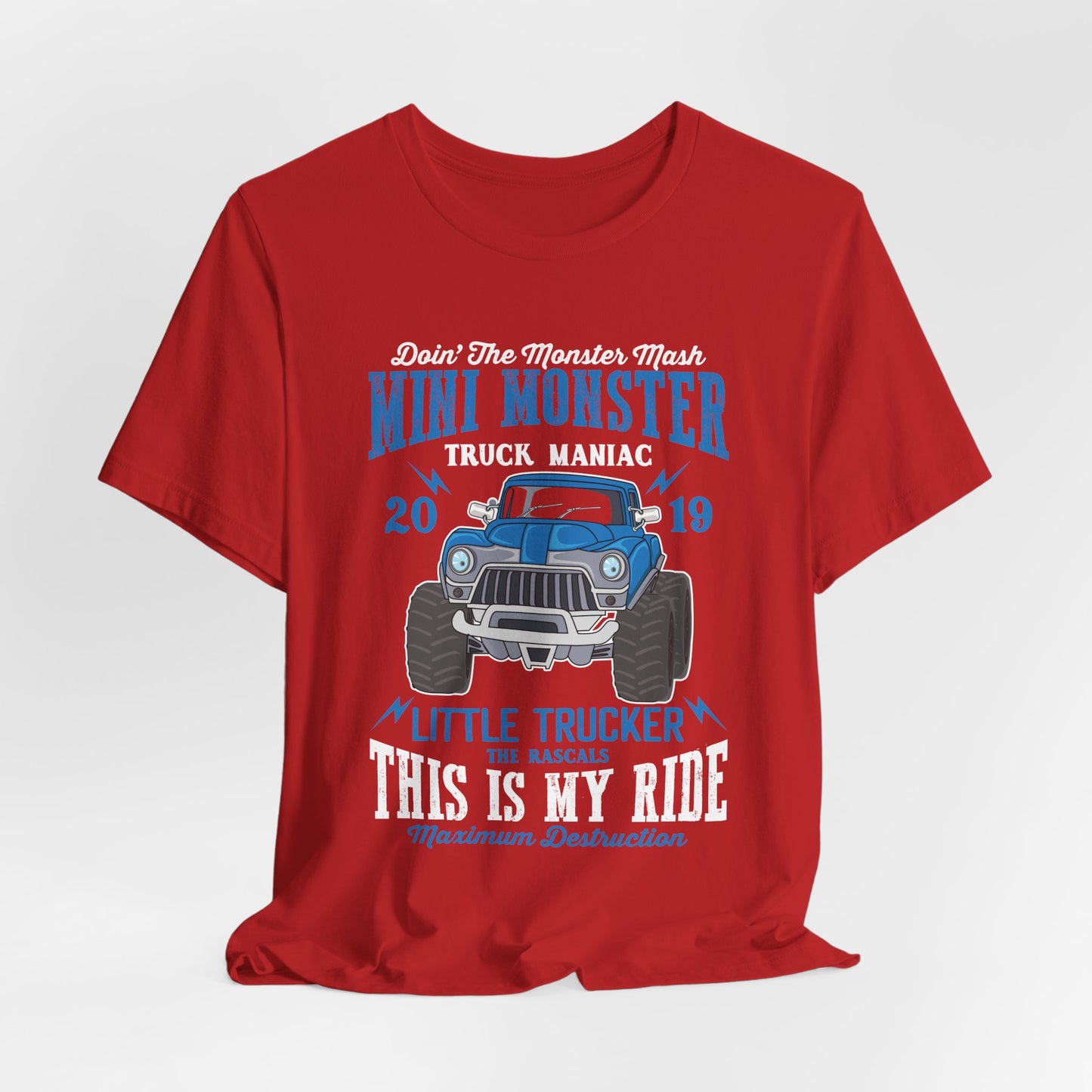 Mini Monster, Little Trucker, This is My Ride - Unisex Jersey Short Sleeve Tee - 12573