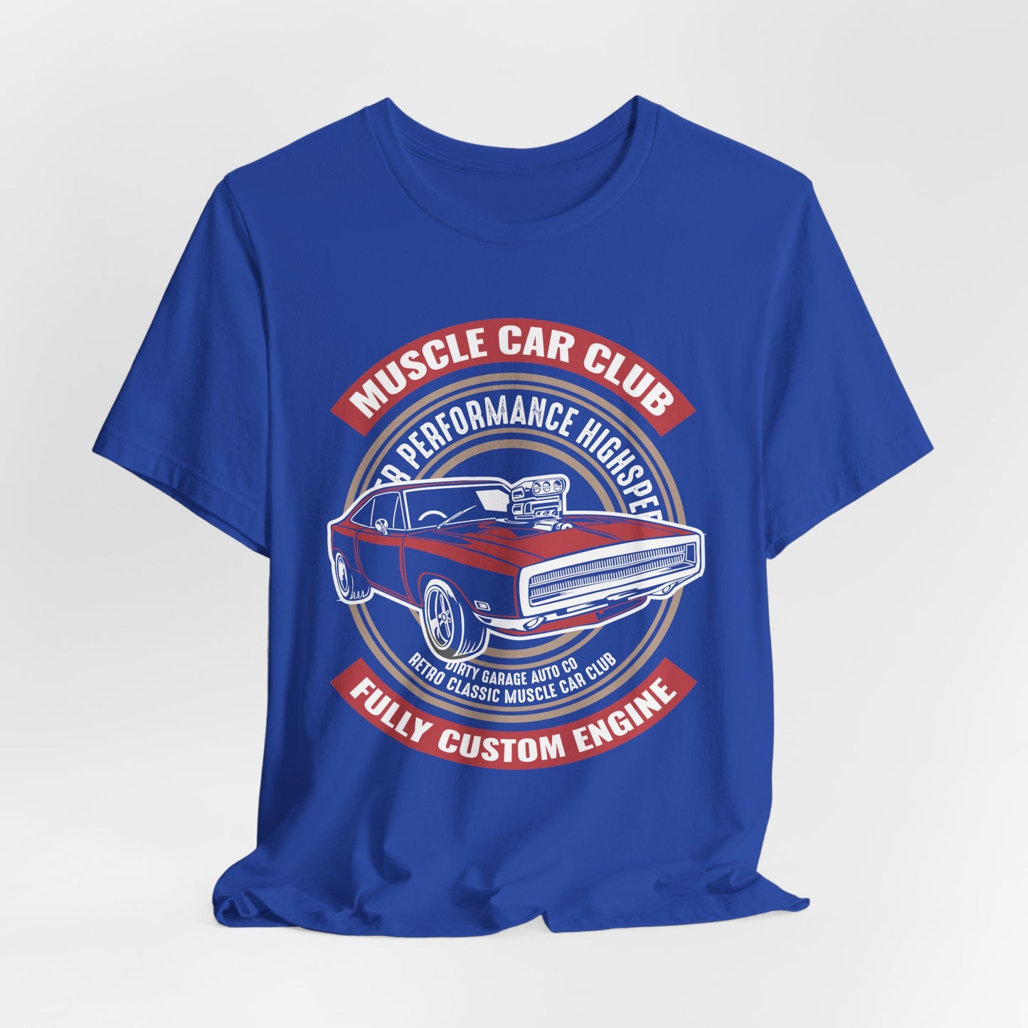 Muscle Car Club, Fully Custom Engine - Unisex Jersey Short Sleeve Tee - 12956