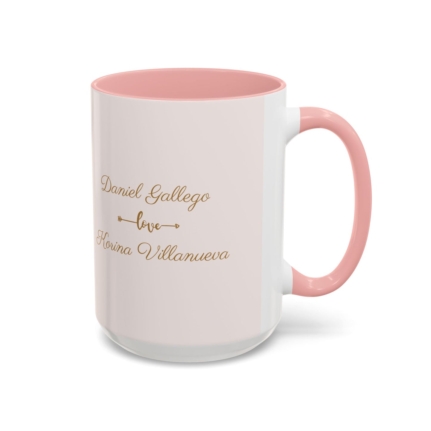 Daniel & Korina, Love, Customizable - Accent Coffee Mug (11, 15oz) - 10894