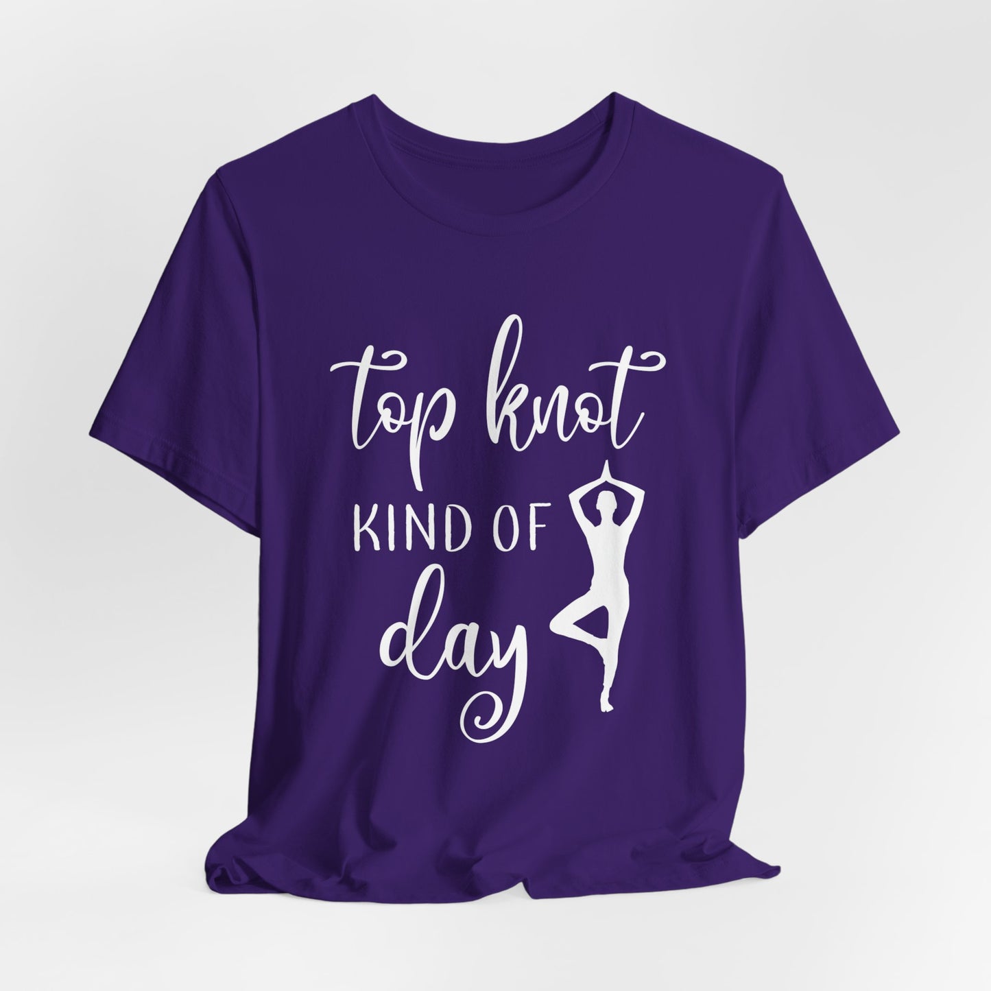 Yoga: Top Knot Kind Of Day - Unisex Jersey Short Sleeve Tee